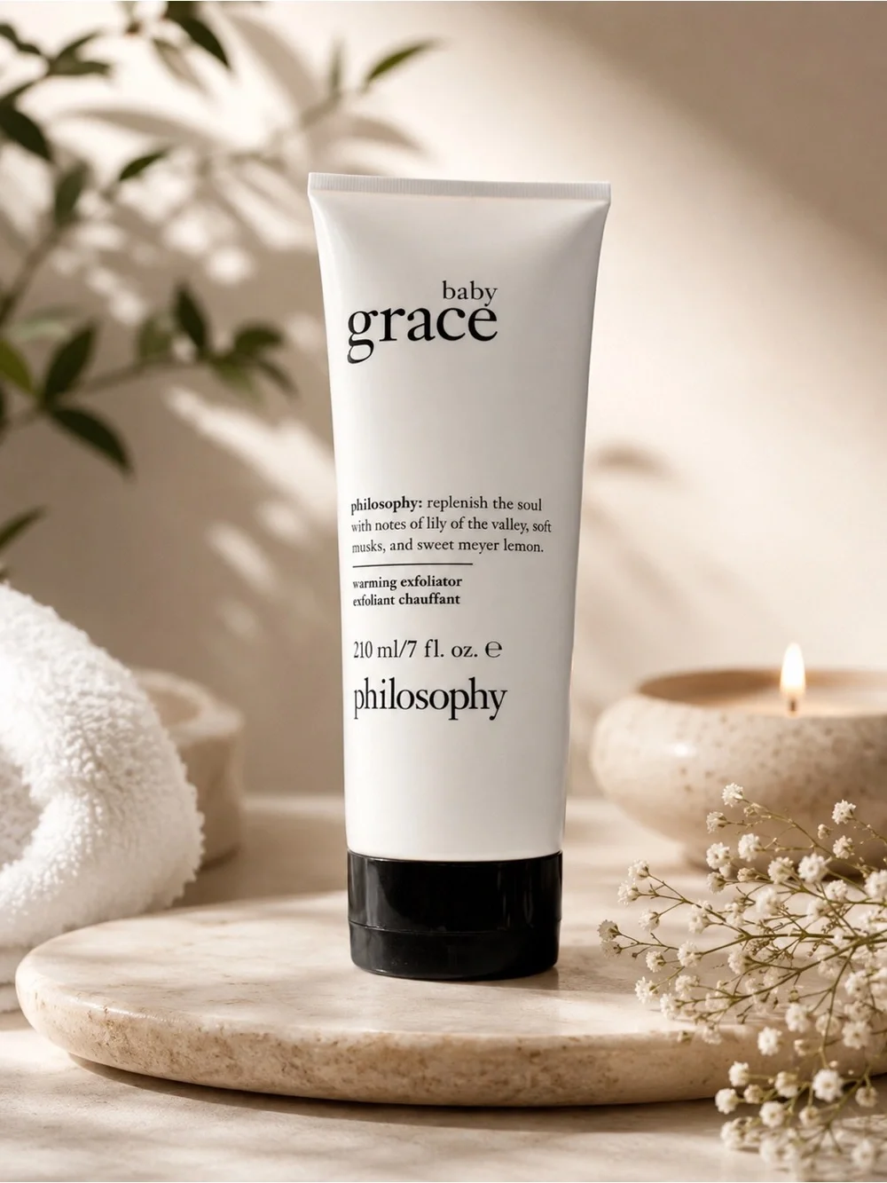 New Philosophy Baby Grace Warming Exfoliator 7oz Spa Body Scrub
